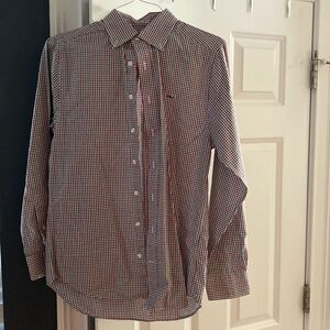 Red and Green Striped Vineyard Vines Shirt